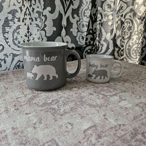 Mama Bear and Baby Bear Mug Set